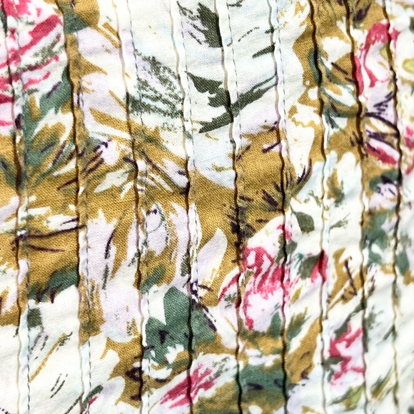 Country cottage cabbage rose midi skirt 100% cotton a-line shabby chic Victorian - Picture 4 of 10